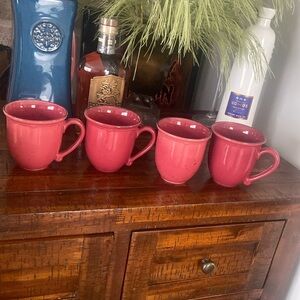 Cannes Burgundy
by SABATIER lot of 4 mugs